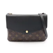 【DOKODEMO】【二手】LOUIS VUITTONTwice Monogram Noir 單肩包 M50185 黑色 PVC 塗層帆布 皮革 Twice 女士