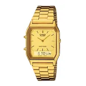 【CASIO】復古指針數位雙顯方錶 AQ-230 | 台灣卡西歐公司貨