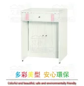 【綠家居】南亞塑鋼 范特多彩2尺雙抽下捲門櫃書桌/電腦桌(六色可選)