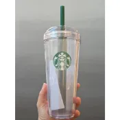 星巴克 台灣限定 24OZ透明女神圓蓋TOGO冷水杯 黑女神圓蓋TOGO冷水710ML 粗吸管 珍珠奶茶 大容量