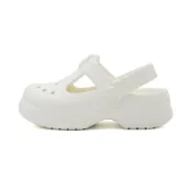 新竹兩隻老虎親子舘 Crocs 卡駱馳 經典瑪麗珍克駱格 K 洞洞鞋 防水 中童鞋 粉筆 S1489 (210615-0WV)
