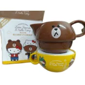 Hello Kitty 和熊大聯名頭型下午茶杯壺組