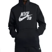 NIKE SB ICON 黑色 內刷毛 帽T AJ9734-010 [EW]