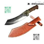【全館免運】龍泉俠客堂菜刀高品質剔骨刀經典小斬骨刀弧形烹飪料理多用刀