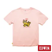 EDWIN 男款 白沙屯媽祖小虎爺短袖T恤(粉紅色)