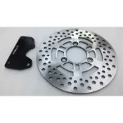 220mm加大固定碟盤+卡鉗座 V2 125 超級金牌 150 G3 G4 奔騰 三冠王 煞車碟盤套餐 改裝 無 卡鉗