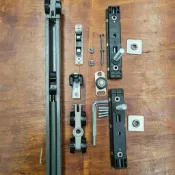 【臺灣熱賣】新款吊趟門緩衝器16極窄凹輪通用單向雙向吊滑輪阻尼器推拉門