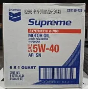 【小如的店】COSTCO好市多線上代購~Chevron Supreme 5W-40全合成機油(每組6瓶) 1034335