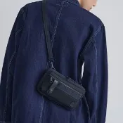 【PORTER INTERNATIONAL】自信經典NEW HEAT斜肩包(深藍)