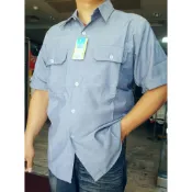西工服 鐵工 粗工 深水藍色 短袖工作衣 涼衫工作服 附插筆筆袋