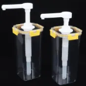 【臺灣出貨】糖漿按壓瓶檸檬茶擺攤奶茶店商用果蜜煉乳擠壓瓶蜂蜜咖啡店糖壓瓶