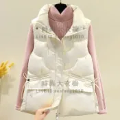 棉服背心外套女馬甲女短版時尚韓版馬夾秋冬立領坎肩百搭背心外套【時尚大衣櫥】