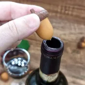 瓶蓋 紅酒塞 酒瓶塞紅酒瓶塞可愛 創意瓶塞 通用 葡萄酒  鬆果洋酒塞子食品級 9ZGH