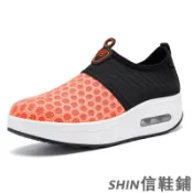 韓版時尚鬆糕底搖搖鞋 透氣網布鞋 防滑休閒鞋 軟底減震氣墊鞋 增高厚底鞋 輕便套入式女鞋 舒適步行鞋 懶人鞋 六色可選