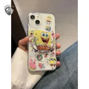 卡通海绵宝宝派大星magsafe磁吸透明殼適用iPhone17 15 14 13 12 11大孔手機殼16promax