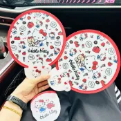 折疊反光板小扇子✨ HelloKitty扇子兒童玩具折疊風扇反光板團扇古風拍攝道具迷你便攜小扇子 反光板 扇子