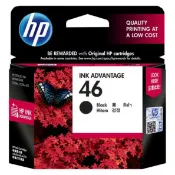 COMDEX印表機專賣店 【領券滿額折200】 HP 46 原廠黑色墨水匣(CZ637AA) for DJ UIA 2020/2029/2520/2529