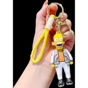 *玩具部落*辛普森家庭 THE SIMPSONS 軟膠 橡皮 鑰匙圈 荷馬 特價45元