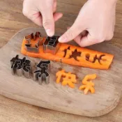 生日快樂一體刻字印字字模模具胡蘿蔔水果兒童數字造型煎蛋成型