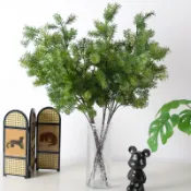 仿真花仿真蓬萊松綠植胖松草婚慶婚禮堂家居酒店裝飾人造花造景