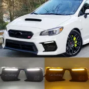 YT✌18-21年式Subaru WRX LED日間行車燈 日行燈 示寬燈 霧燈框 流水轉向燈