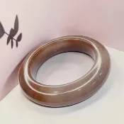 NO.37幻彩小紅莓泥鰍背手鐲 內徑52 MM 圈口 佘太翠玉鐲 手環