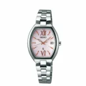 大高雄鐘錶城 seiko SK037 精工錶 Lukia 1B22-0BY0P(SSQW025J)簡約酒桶太陽能電波腕錶/粉紅面25.6mm｜樂天領券現折★全館特惠中★指定刷卡回饋10%
