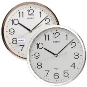 【SEIKO 精工】金屬色光感外框 時鐘 掛鐘(QXA020A/QXA020S)