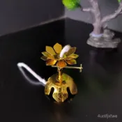 佛具精選·閤金燈芯架蓮花燈芯架酥油燈家用蓮花燈液體油燈玻璃油燈燈架