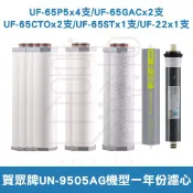 【現貨】賀眾牌UF-65P5/65GAC/CTO/65ST/22一年份濾心 適用機型UN-9505AG 原廠公司貨