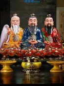 樂享✨慈緣閣坐蓮三清像太上老君三清神像元始天尊靈寶道德天尊三清祖師