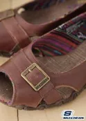 【SKECHERS】時尚休閒鞋-咖啡色騎士系列-討喜~25