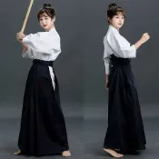 百貨屋二號 日本道服裙袴褲男女比賽訓練道服套裝cos合氣道褲裙道衣服