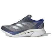 (店+)【adidas 愛迪達】JP7913 adidas Adizero Boston 12 柔軟舒適耐磨支撐 低幫 訓練長跑跑步鞋 男款 灰銀藍