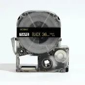 協貿國際日用品生活12館 國產兼容色帶SC36KZ黑底金字36mm SR3900 LW-1000P紙SR3900C用