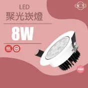 (店+)旭光 8W 崁燈 LED嵌燈 9.5公分崁孔 led崁燈 可調式 天花燈 崁燈 投射燈 聚光崁燈