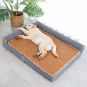 狗窩 狗床 四季通用寵物床 耐抓耐咬 寵物睡床 中大型犬睡墊 可拆洗床 寵物窩 冬季金毛狗墊子 寵物用品 雪嫩小舖