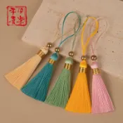 6CM流蘇穗子鍍金珠子手工DIY書籤扇墜漢服香包拉圈小吊穗批發