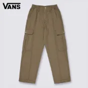 Vans 6oz Canvas Sidewalk 女款卡其色工裝長褲