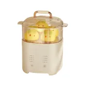 (店+)【Felsted 菲仕德】110V小型多功能煮蛋器 煮蛋機 蒸蛋器 蒸蛋機 早餐機 蒸蛋羹 水煮蛋機 蒸煮鍋 煮蛋神器（附蛋架/蒸籠/蒸碗）