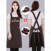 ✨免運特價#防油圍裙定製logo餐飲專用超市奶茶店男女工作服訂做印字滷菜燒烤#JBS