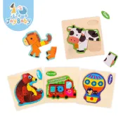 JOYBABY 木質拼拼樂 動物木製拼圖 幼兒拼圖 啟蒙玩具 蒙式教具 認知學習 早教拼圖 配對拼圖