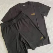 ARMANI EA7 燙金字母 套裝 短袖 短褲