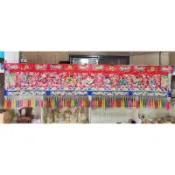 [和美佛具]精緻版.南式繡線浮.12尺～10尺～8尺八仙彩.塞棉