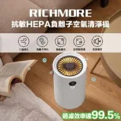 【快速出貨】RICHMORE 抗敏HEPA負離子空氣清淨機 清淨機 HEPA 負離子