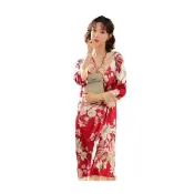 【AMIE 艾米韓系】快速出貨韓國空運純真愛戀家居服睡裙睡衣(共1色 小香風 渡假 亞麻 棉稠 居家 休閒)