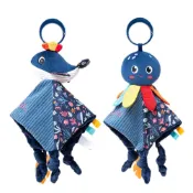 (店+)嬰兒安撫巾 安撫巾 安撫娃娃 海洋鯨魚  響紙響鈴 固齒器 沙沙紙 寶寶玩具 牙膠 嬰兒床玩具 安撫玩偶 安撫巾娃娃