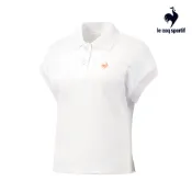  【LE COQ SPORTIF 法國公雞】休閒經典短袖POLO衫-女款-白色-LWT22301