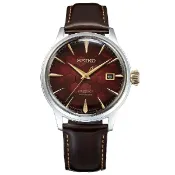大高雄鐘錶城 seiko SK037 Presage SRPL21J1/4R35-01T0R 調酒師系列石榴蜂蜜調酒主題日期指針機械腕錶 紅 40.5mm｜樂天領券現折★全館特惠中★指定刷卡回饋10%