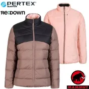 【MAMMUT 長毛象】女 Whitehorn 雙面穿 輕量羽絨外套/ 1013-01090-7471 深摩爾褐/夕沙粉